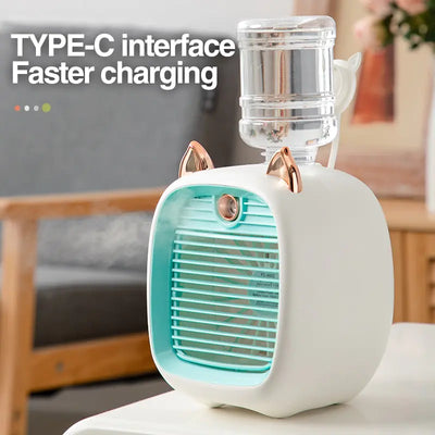 Portable Air Conditioner USB Mini Air Cooler Fan